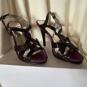 Calvin Klein Purple Strappy Heels